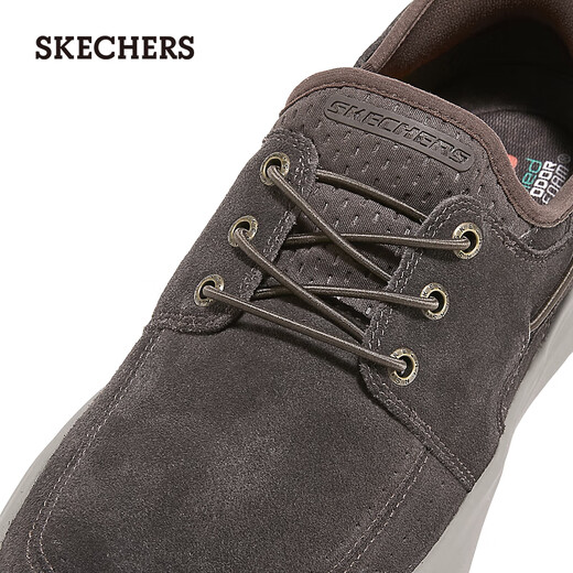 Skechers flash shoes men's autumn 2025 new business sneakers one-legged casual beanie shoes 211143
