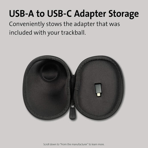 肯辛通（Kensington） 轨迹球硬壳保护套 USB无线连接 防水防震防尘 聚酯纤维 便携收纳 黑色 适配Orbit Fusion轨迹球