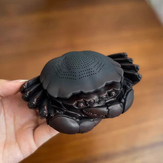 Purple pottery crab tea drain all-ceramic integrated filter set can raise tea pets ornaments household tea filter tea partition crab filter tea pet