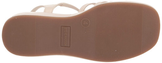 Steve Madden Girls' Shoes Unisex Crazy Wedge Sandals, White White 1 Little Kid