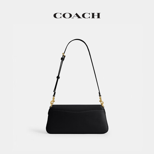 COACH gift new women's JET shoulder bag cow leather genuine leather crossbody bag winter high-end women's bag B4/black