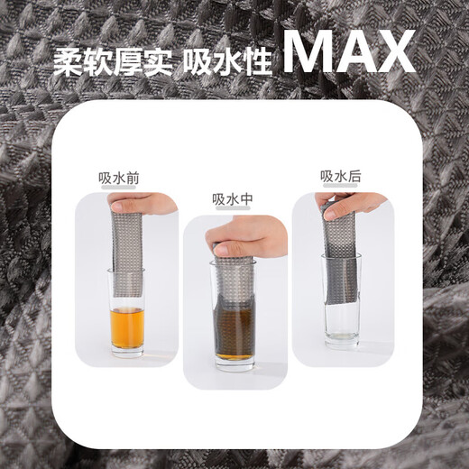 Dishwashing cloth, non-stick oil rag, household kitchen hand wiping, table wiping, dish wiping, absorbent scouring pad, thickened cleaning towel 30*30cm, 4 pack, mixed color (grey coffee)