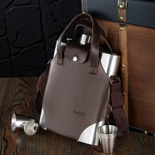 SNAKER wine bottle 304 thickened stainless steel portable 5 Jin Jin is equal to 0.5 kg wine bottle portable home use for liquor