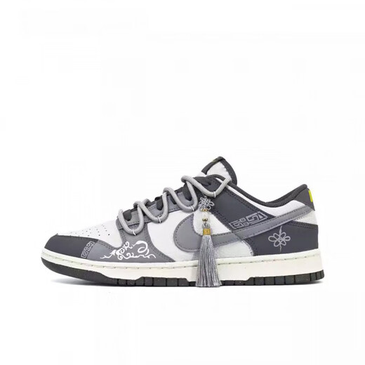 耐克（NIKE）球鞋定制 Dunk蛇年灵蛇结穗流苏国风低帮板鞋 不退不换 DD1391-100(Team17-金蛇狂舞S-B 40