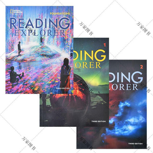 新版RE/ reading explorer Foundations12345地理reading e 第二版3-4-5级三本装