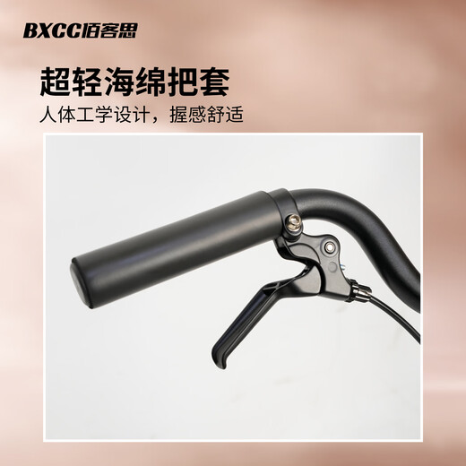 SMVP imported original German Xiaobu folding bicycle BXCC Baikesi RC9 youth version domestic Xiaobu blueprint change titanium silver gray 16 inches 16 inches