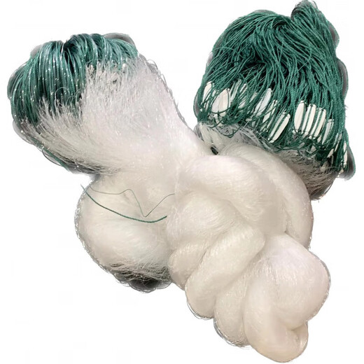 Source of Fishing 0.3 Reinforced Wire Three-layer Sinking Net Weighted Thick Fishing Net Sticky Mesh Bass Silver Carp Grass Carp Fishing Net 0.30 Thick Wire 1.5 Meter 5 Finger 100 Meter Sinking Net