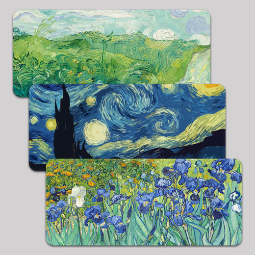 
Van Gogh's oil painting mouse pad Van Gogh's mouse pad super large female computer desk pad oil painting game keyboard pad office painting and women-TK-687 800x300mm 3mm