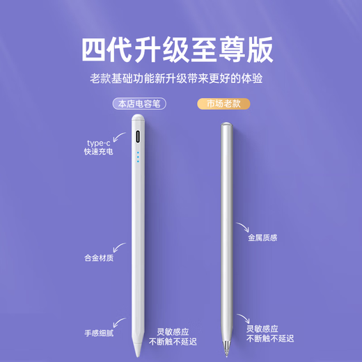 索盈【四代至尊版】适用华为平板手写笔M-Pencil电容笔触控笔平替matepad11.5s/pro/air12防误触剪辑 【旗舰款】四代升级丨全功能丨开机即用 2025顶配新款适用荣耀平板书写绘画通用款触屏笔