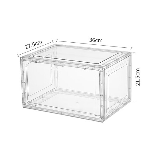 Export quality PET transparent shoe storage and organization box, sports shoe cross-border storage and dust-proof display cabinet, side-opening style, 6 pieces, single weight 1.3KG