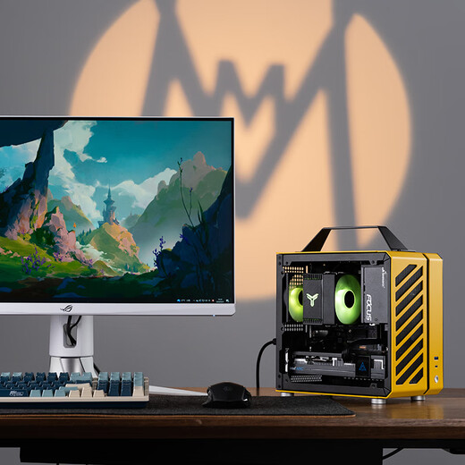 Sugar Cube Mechanical Master AMD R5 5500/5600GT/RTX5060/5060ti graphics card desktop black myth Wukong game e-sports office live broadcast portable small host configuration three丨5600丨RTX5060丨16G/1T