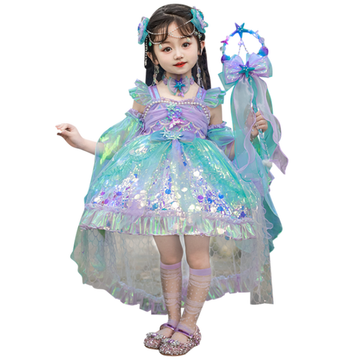 G.duck children's clothing Lolita princess dress girls dress summer mermaid skirt children's cake dress birthday tutu skirt single skirt 110 size 4~5 years old 100-110cm
