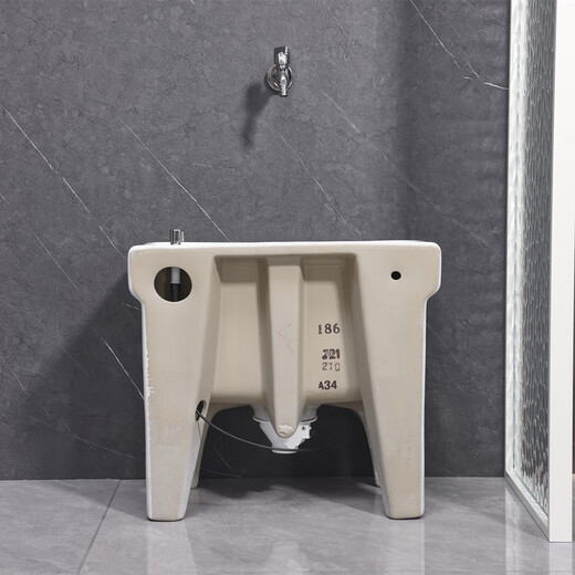 Lefit (lfte) bathroom ceramic mop pool balcony mop trough household Taiwan-controlled large, medium and small mop basin courtyard mop pool 933 Taiwan-controlled drain delivery to home