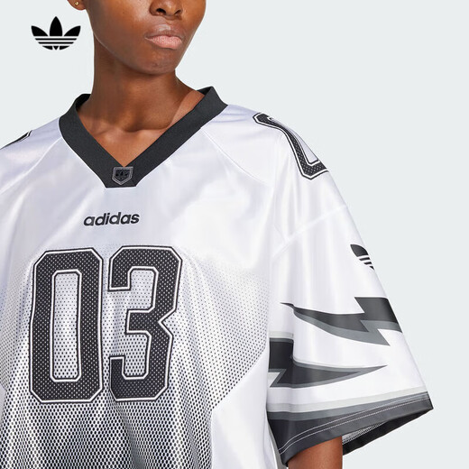 阿迪达斯 （adidas）三叶草女装2025年新款正品COMFORT FLIP FLOP运动短袖球服短款T恤 JX9216 XS