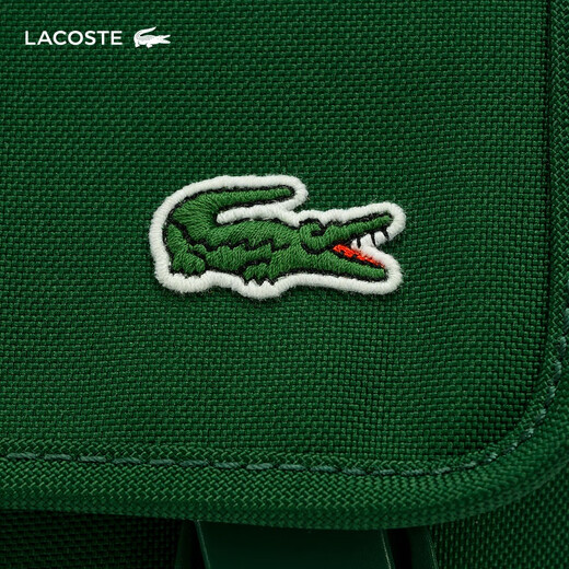 
LACOSTE French crocodile men and women same style 25 spring and summer new fashionable simple postal bag NU4865NE B01/green