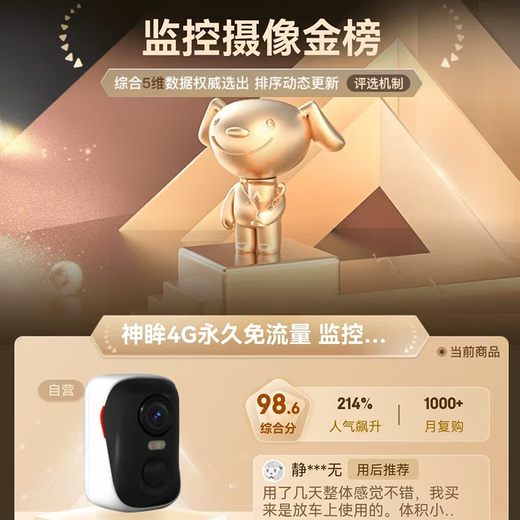 Shenmo surveillance wireless camera does not require wifi, plug-in free, 4g mobile, lifetime traffic-free, punch hole magnetic suction door, home high-definition mobile phone, remote indoor and outdoor with night vision BC4