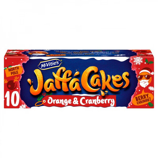 英国Jaffa Cakes Cake橙子/菠萝蛋糕Orange/Pineapple/Cranberry 樱桃味10片