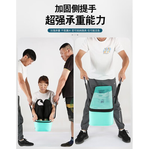 Zailu fishing accessories storage box, bait sub-line storage box, multi-functional thickened EVA fishing tool box, fishing gear and equipment, multi-functional storage box 22cm-black