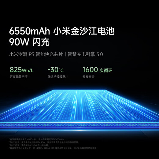 
Xiaomi (MI) [National Subsidy] REDMI Redmi K80 New 5G Mobile Phone Xueyanbai 12+512GB Official Standard