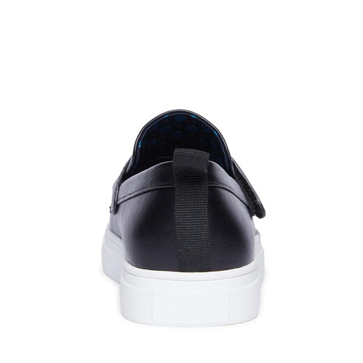STEVE MADDEN Boys' Adaptive Cooper Loafers Black//White 2 Little Kid