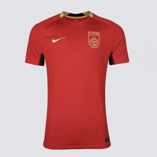 Nike (Nike) Kurzärärmig T-Shirt Herren Sportswear 2025 Saison Chinese Team Home Fans Jersey FZ9018-687 FZ9018-687 Fitness Red/Club Gold S