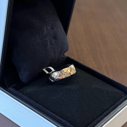 Mengpao 2025 new small fragrant diamond ring row ring 18K gold stone pair ring cococruch women's ring style deposit