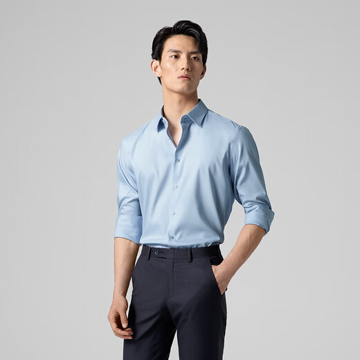 VICUTU Yunduo PLUS long-sleeved shirt men's easy-care stretch shirt white 175/96B/41