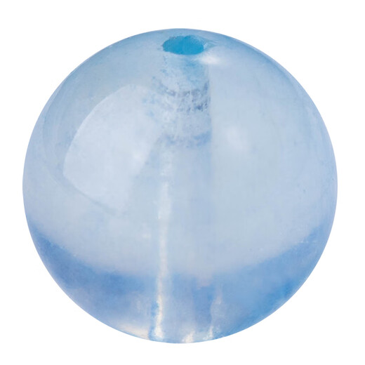 Lianju 17mm natural ice aquamarine loose beads round beads spacer beads with beads diy bracelet semi-finished multi-treasure bracelet loose beads collection grade devil blue 13mm/piece