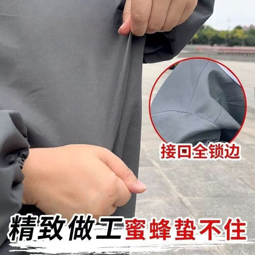 Bee Home Anti-Bee Clothing Bee Protective Clothing Anti-Sting Clothes Durable and Dirty-Resistant Anti-Bee Hat Fishing Sun Protection Anti-mosquito Clothing Gray (half body with hood)