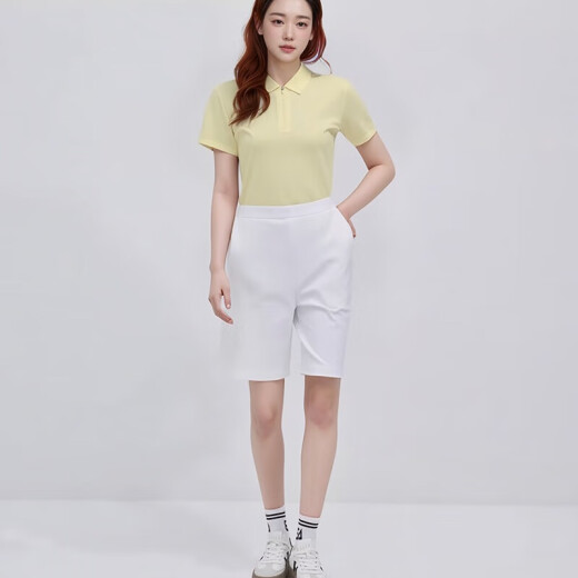 喜玛尔图女士短袖T恤透气运动POLO衫AWSPTX9207 藏青色 XL