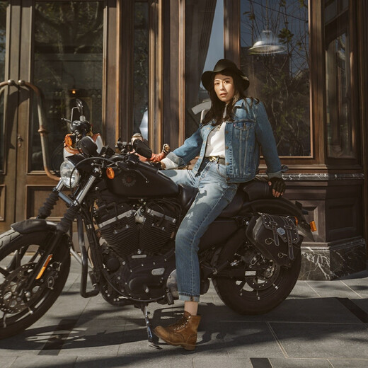 Levi s shopping mall same style Levi's 25 new women's 501 classic straight jeans 36200 dark blue 27 (28)