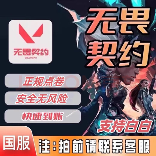 八府安游戏周边无畏/契约国服点劵代充2060/6180/11000挡位人物周边 【速度超快国服】通用5000点电券