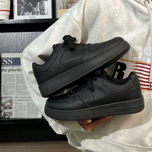 Universal Men's Shoes Men's 2025 Autumn New Shoes Versatile Low-top Shoes Niche Thick-soled Men's Casual White Shoes