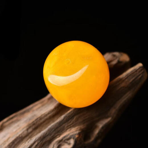 DRJEFUN natural raw mineral beeswax old type bucket beads single beads loose beads spaced beads Buddha beads bracelet single bead amber bracelet accessories diameter 8mm 7mm thick / 1 piece