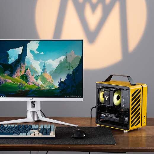 Sugar Cube Mechanical Master AMD R5 5500/5600GT/RTX5060/5060ti graphics card desktop black myth Wukong game e-sports office live broadcast portable small host configuration three丨5600丨RTX5060丨16G/1T