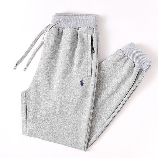 POLO SPORT American Ralph Lauren 2025 Spring New Horse Logo Embroidered Pure Cotton Loose Casual Pants Large Size Trousers Navy/Straight XL