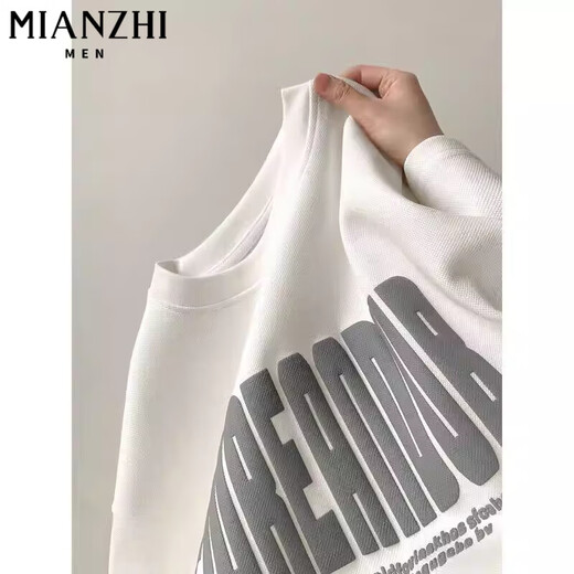 棉致美式重磅字母短袖t恤男夏季2025新款潮牌男装宽松高级感五分半袖 1483白色【高品质15】 2XL 140-160斤