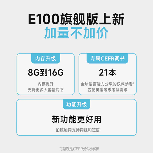 Iflytek Word Machine E100Pro flagship model electronic dictionary English word memorization artifact ink screen primary school and high school graduate exam study essential flagship model Dictionary E100 Pro-16G