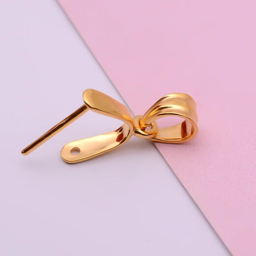 DL 1998 Fat Donglai same style discount head 18k gold gold store same style gold plated melon seeds thickened version live mouth pendant buckle Jade Buddha male double copper coin melon seed buckle