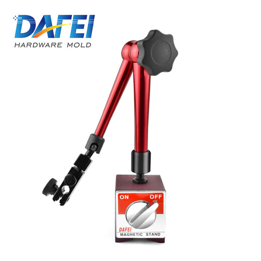 DAFEI lever dial indicator shock-proof set of calibration head ruby probe 0-0.8mm magnetic base dial indicator accuracy 0.001 strong magnetic large universal (total length 350mm)