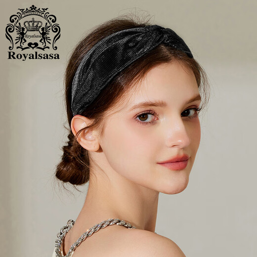 Royal sasa royal sasa high-end wide-brimmed headband with temperament and high skull pressure hair headband bundled hair outer hair accessories headdress for women