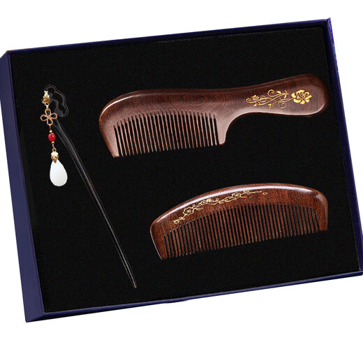 Sangma Sandalwood Orchid Hairpin Hair Comb Hanfu Hair Accessories Step Shake Hairpin Plum Blossom Comb Birthday Gift Teacher's Day Gift