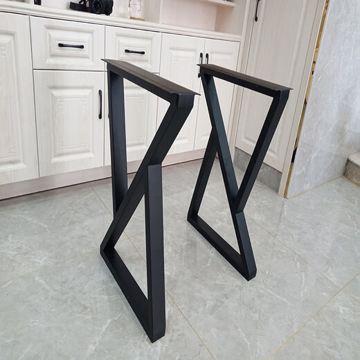 Vinoa iron dresser table leg sideboard coffee table desk metal table leg bracket dining table tripod bar leg support leg height 72cm single (table leg) black width 40cm