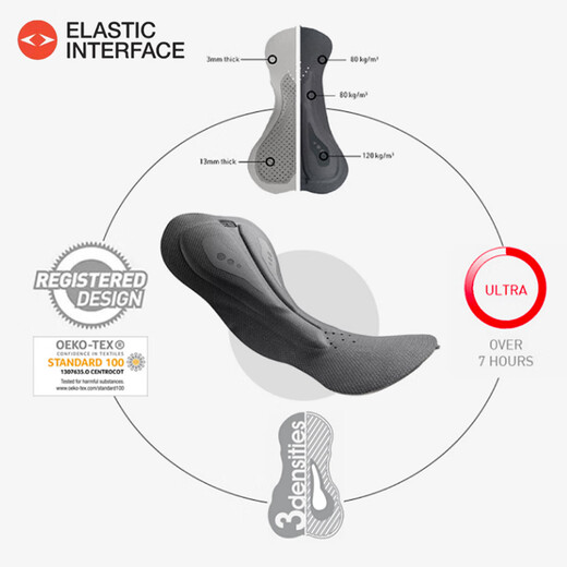 MBO Summer Men's Double Arrow Cycling Bib Shorts T300 Cycling Jersey Black M