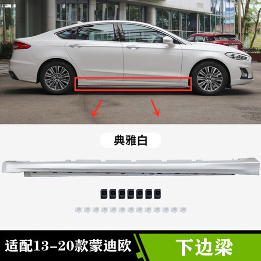 Shantou Lincun Note Model Year Applicable to New Mondeo 13 models, 15 models, 17 models, 18 models Car door lower skirt side skirt beam side Main driver's side Tanzanite Blue