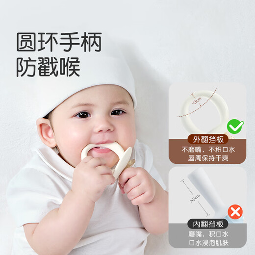 Shixi Fish and Bear's Paw Teething Glue for babies in the 3-6 months oral period. Teething sticks and chewing gums to soothe teething period and prevent hand chewing. Ring teething stick - small fish style.