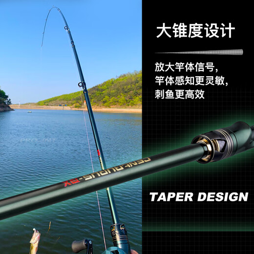 Kemaile shooter ultra-fast adjustment insect rod Lua rod mandarin fish bass black pit rod high-sensitivity carbon Lua rod 682m C Sagittarius straight handle-xf ultra-quick adjustment 2.04