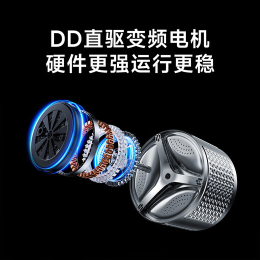 Xiaomi (MI) Mijia 10kg Fully Automatic Front-loading Washing Machine Pro Blue Oxygen Clothes Washing Anti-Color Transmission 1.2 High Washing Ratio Smart Disposal Mijia Zhilian