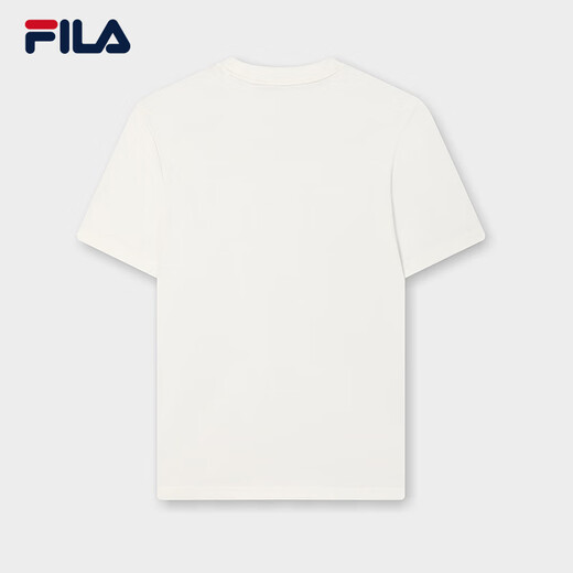 FILA official unisex knitted T-shirt 2025 summer pure cotton loose casual couple short-sleeved T-shirt