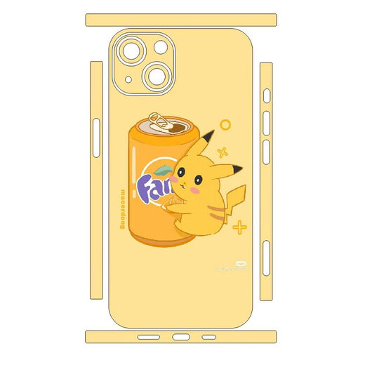 其他家适用iPhone13Mini手机后壳背膜苹果12Promax卡通全身贴纸定制彩膜 14123 iPhone13Mini